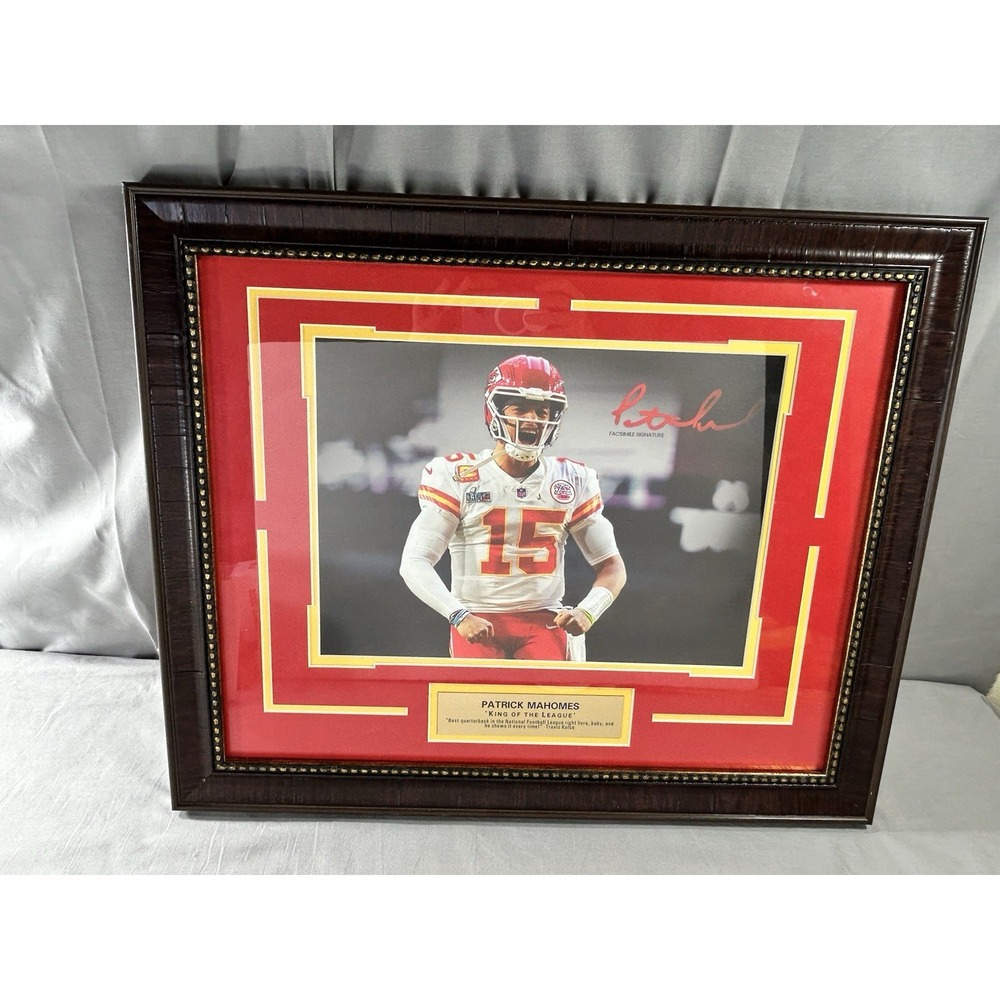 Kansas City Chiefs Quarterback Patrick Mahomes Framed Picture 19"x23" NFL